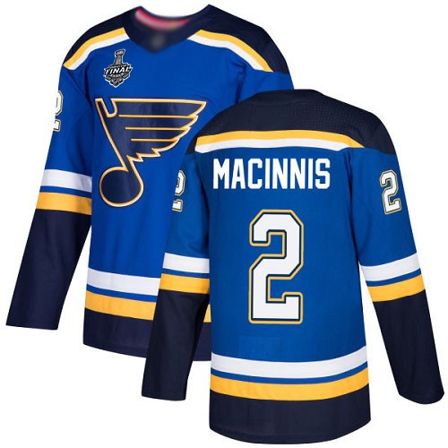 NHL St. Louis Blues Trikot #2 Al MacInnis Blau Heim 2019 Stanley Cup